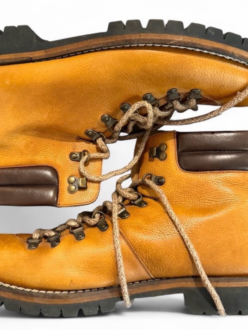 TAFT Men's Tan Leather Hiking Boots